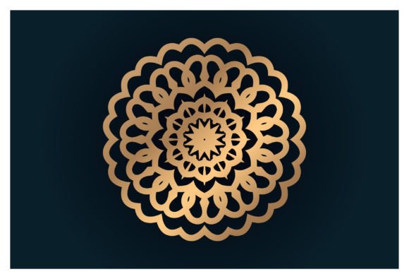 Download Luxury Gold Floral Mandala Arabesque - Floral Collection