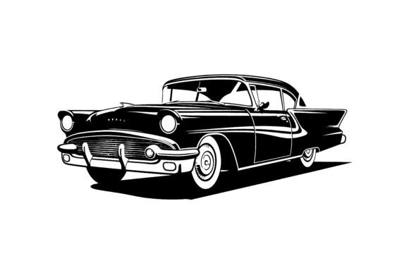 Download Retro Car Silhouette, Classic Automobile - Automobile Collection