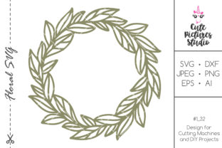 Download Wedding Monogram Frame with Leaves. - Frame Collection