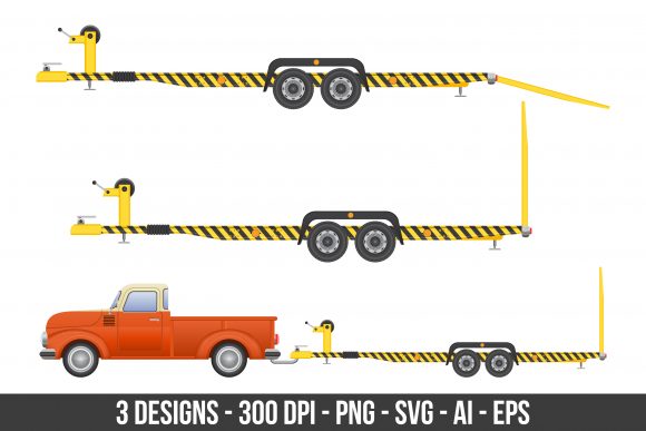 Download Car Trailer for Vehicle Transportation - Transportation Collection