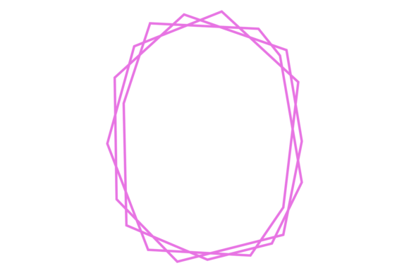 Download Geometric Line Frame. Decorative Polygon - Frame Collection