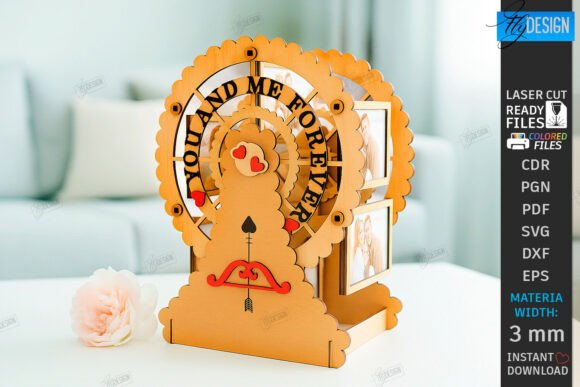 Download Ferris Wheel Photo Frame Laser Cut| Love - Frame Collection