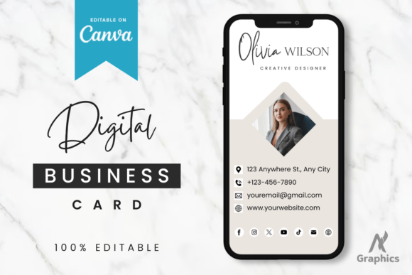 Download Royal New Digital Business Card Template - Digital Collection