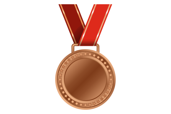 Download Bronze Medal on Red Ribbon. Competition - Competition Collection