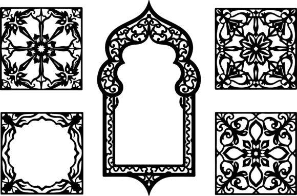 Download Islamic Ornamental Frame Bundle - Frame Collection