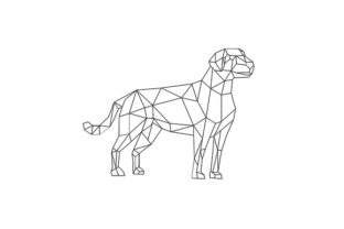 Download Labrador Wireframe Low Polygon Line Art - Frame Collection